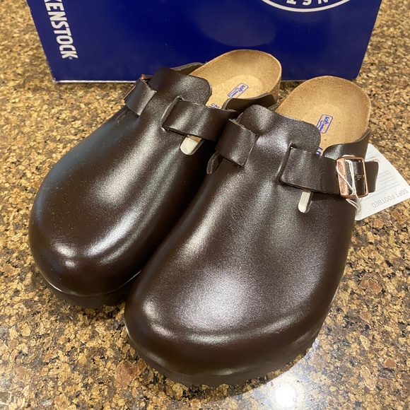 Birkenstock Shoes - Birkenstock Boston BS SFB EU40R Brown P104